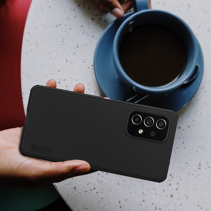 Nillkin Super Frosted PRO hátlap a Samsung Galaxy A53 5G számára Fekete