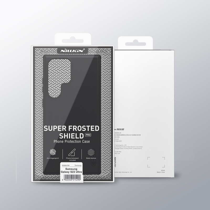 Nillkin Super Frosted PRO hátlap a Samsung Galaxy S23 Ultra Black számára