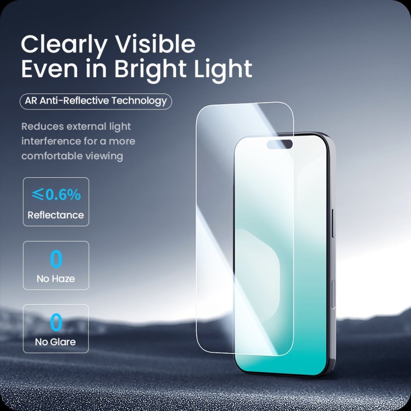 Nillkin edzett üveg 0.2mm H+ PRO 2.5D tükröződésmentes Apple iPhone 17 készülékhez (applikátorral)