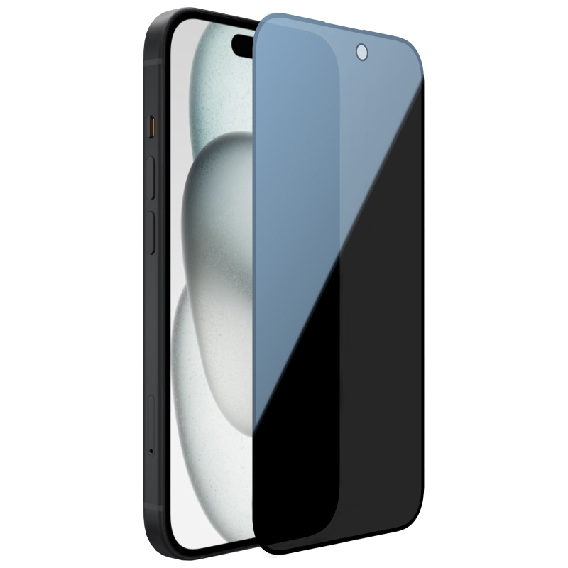 Nillkin edzett üveg 0.33mm Guardian 2.5D az Apple iPhone 15-hez Fekete