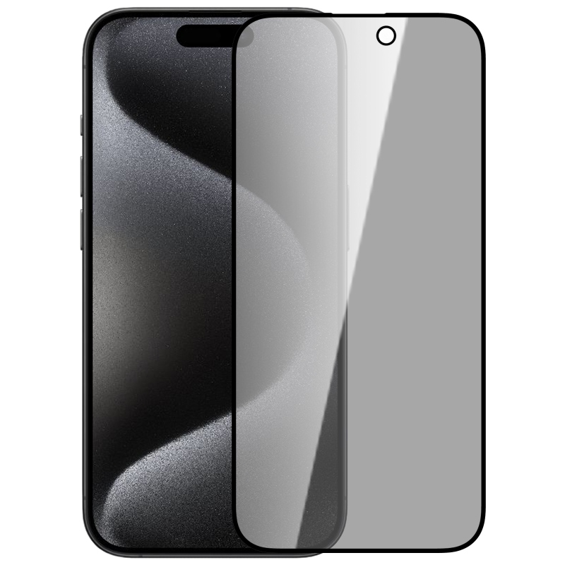 Nillkin edzett üveg 0.33mm Guardian 2.5D az Apple iPhone 15 Pro készülékhez Fekete