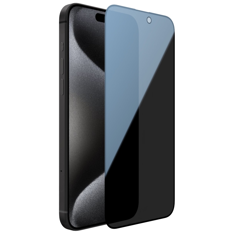 Nillkin edzett üveg 0.33mm Guardian 2.5D az Apple iPhone 15 Pro Max készülékhez Fekete