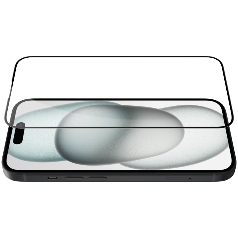 Nillkin edzett üveg 2.5D CP+ PRO fekete az Apple iPhone 15 készülékhez
