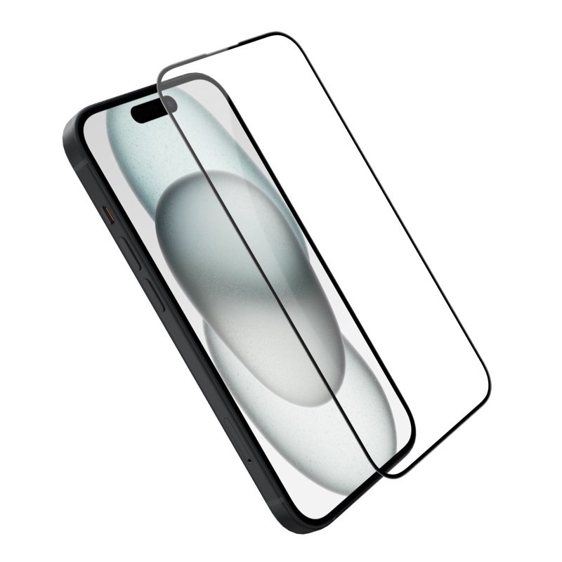 Nillkin edzett üveg 2.5D CP+ PRO fekete az Apple iPhone 15 készülékhez