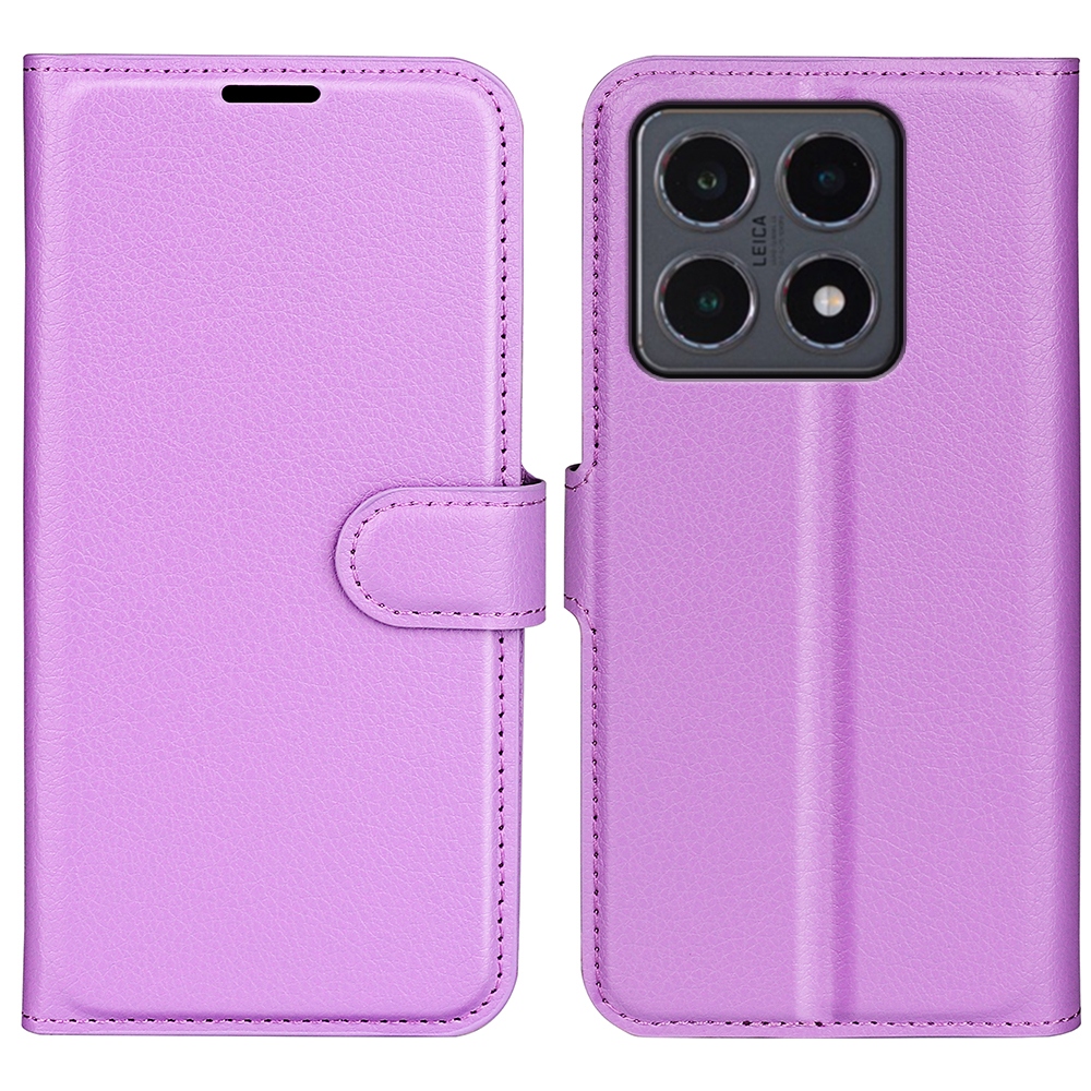 Litchi könyv tok a Xiaomi 15T-hez - lila