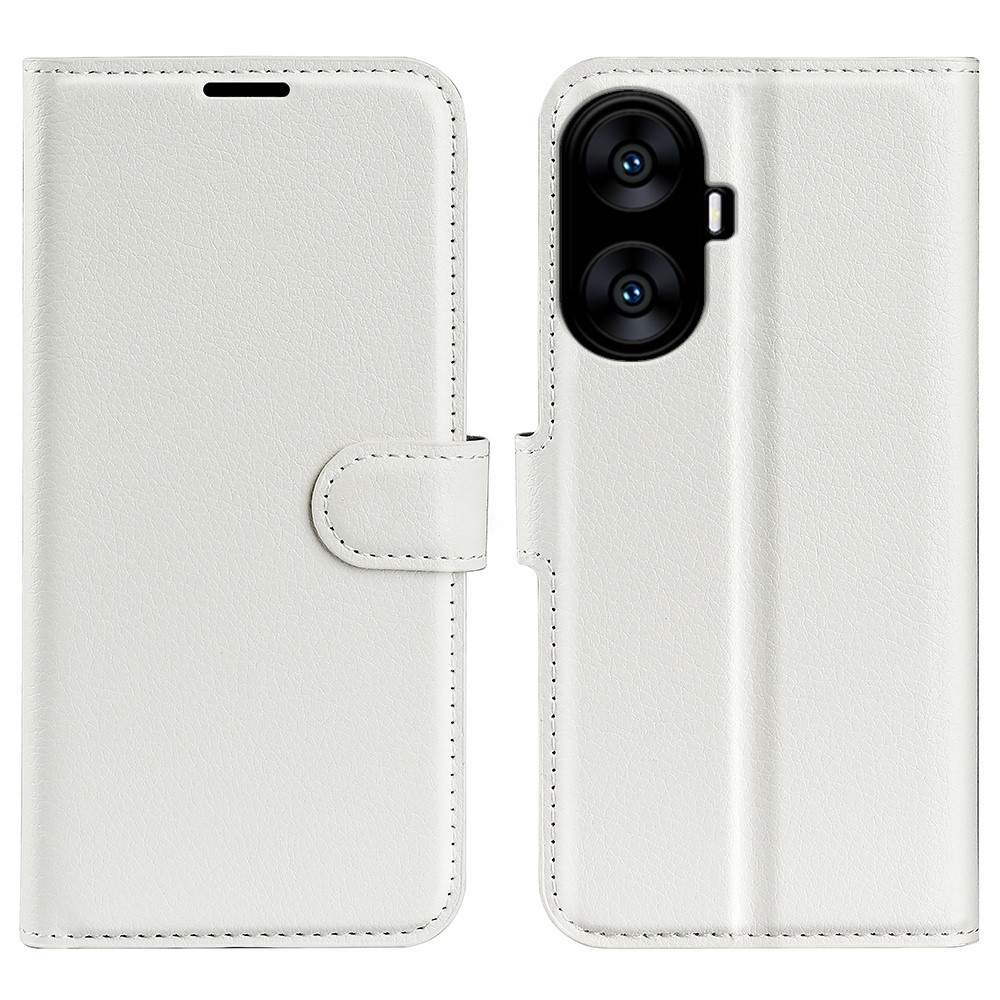 Litchi könyvtáska a Realme C55 készülékhez - fehér