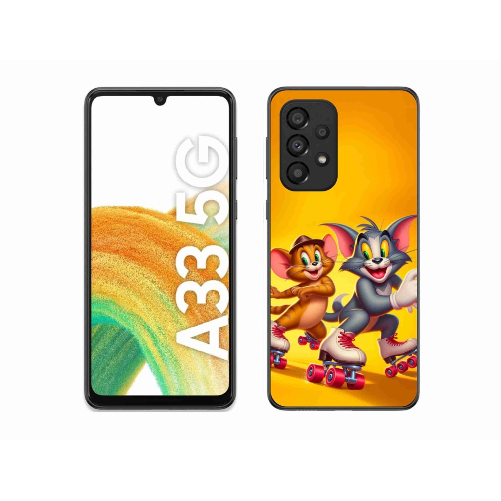 Zselés borítás mmCase Samsung Galaxy A33 5G készülékhez - tom and jerry