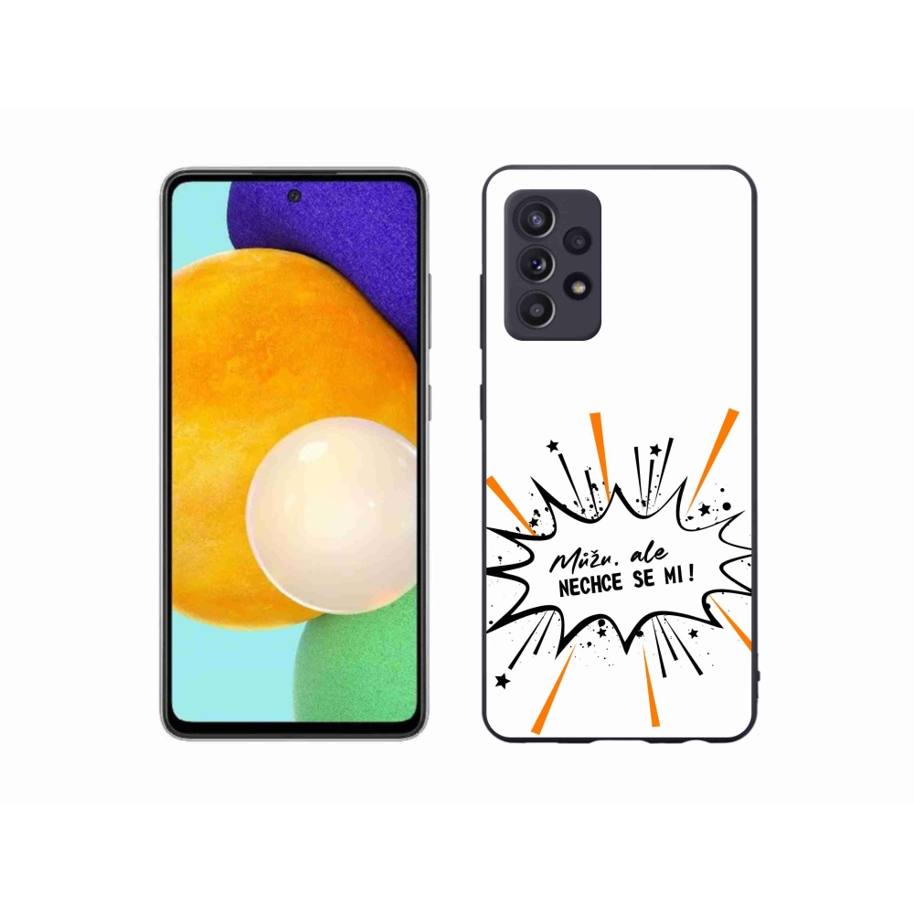Gél borító mmCase Samsung Galaxy A52s 5G - vicces szöveg 11 fehér háttér