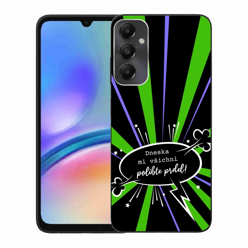Gél borító mmCase Samsung Galaxy A05s készülékhez - vicces szöveg 15 fekete háttér