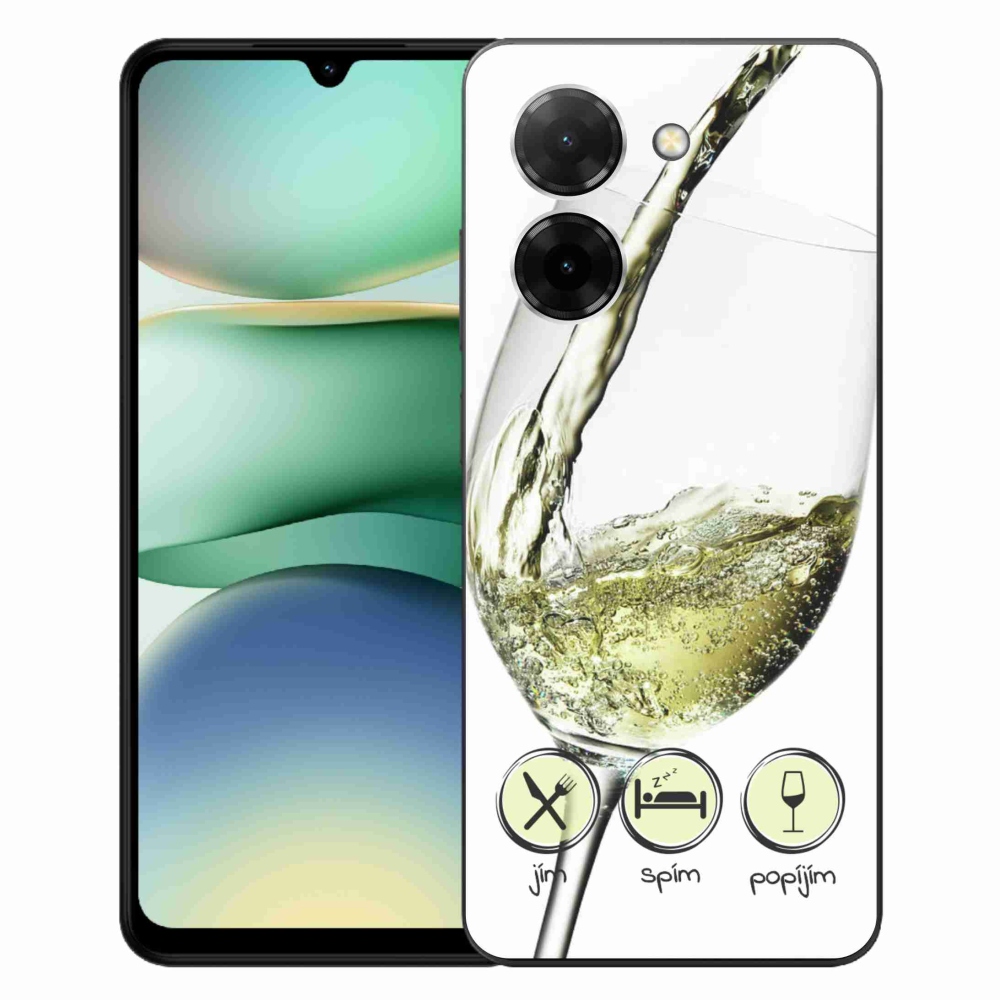 Gél borítás mmCase a Xiaomi Redmi A5 (171.7x77.8x8.3mm) - borospohár fehér