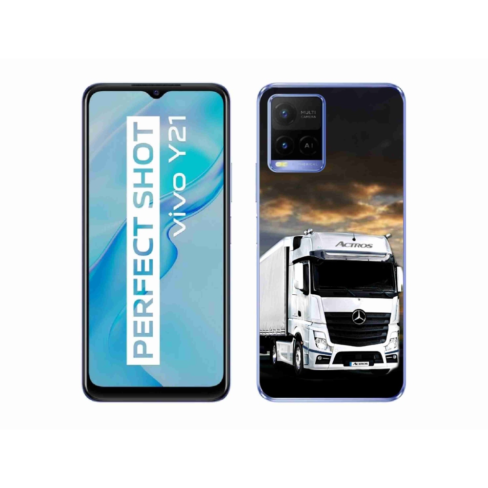 Zselés borítás mmCase a Vivo Y21/Y21s/Y33s modellekhez - teherautó