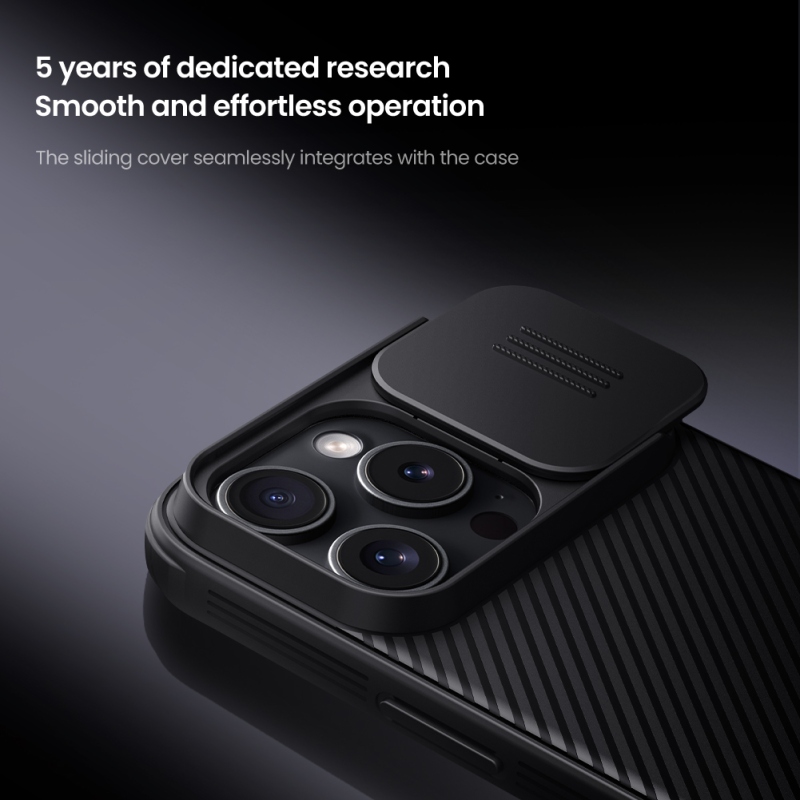 Nillkin CamShield PRO hátlap az Apple iPhone 16 Pro készülékhez Titánium szürke