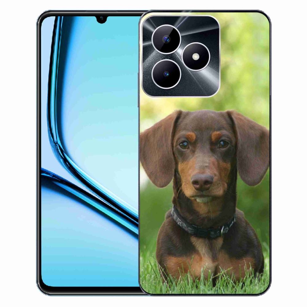 Gél tok mmCase a Realme Note 50 készülékhez - barna tacskó