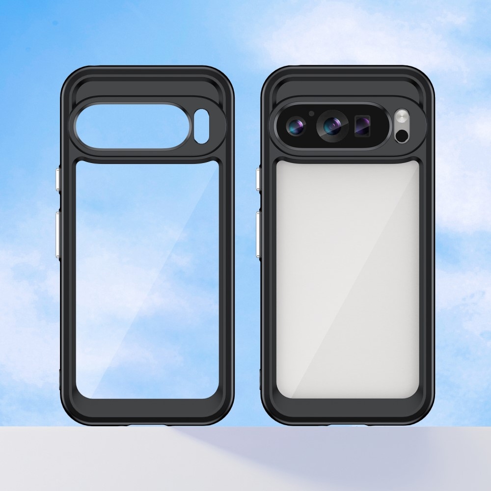 Gél tok fix hátlappal a Google Pixel 9/9 Pro számára - fekete