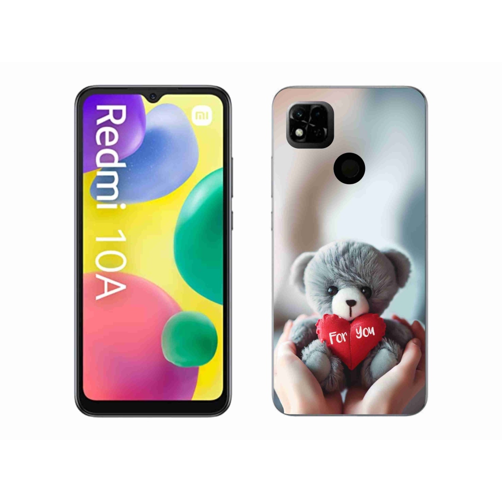 Gél borítás mmCase a Xiaomi Redmi 10A számára - mackó a szerelmesek számára