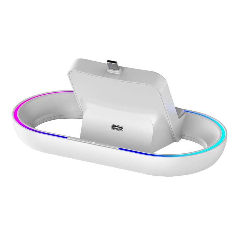 iPega P5P02 töltő dokkoló RGB-vel a Playstation Portal távoli lejátszóhoz Fehér színű