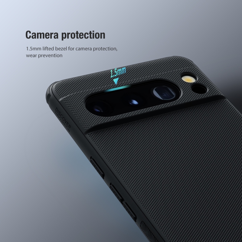 Nillkin Super Frosted PRO hátlap a Google Pixel 8 Pro-hoz Fekete