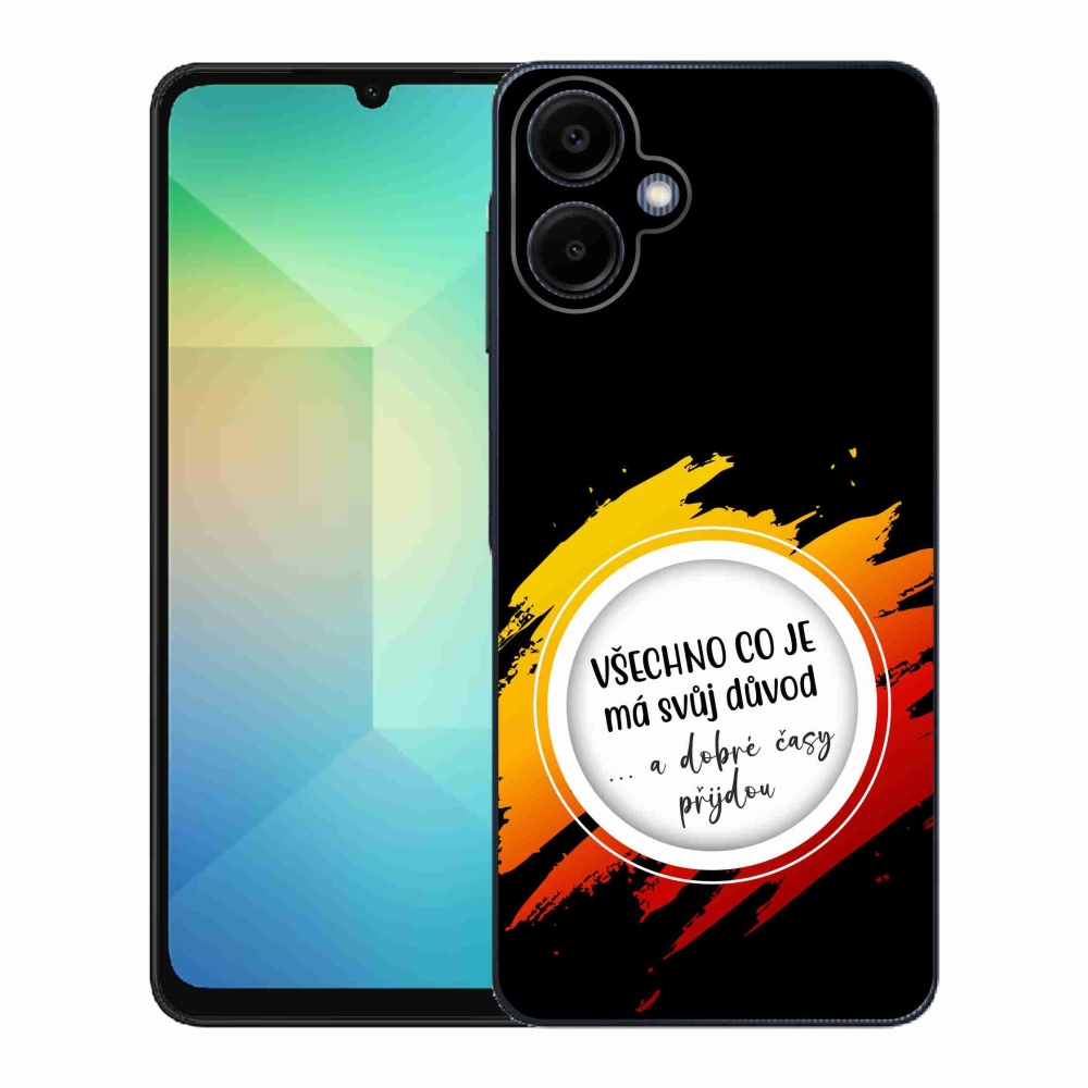 Gél borítás mmCase Samsung Galaxy A06 4G - idézet 3 fekete háttér