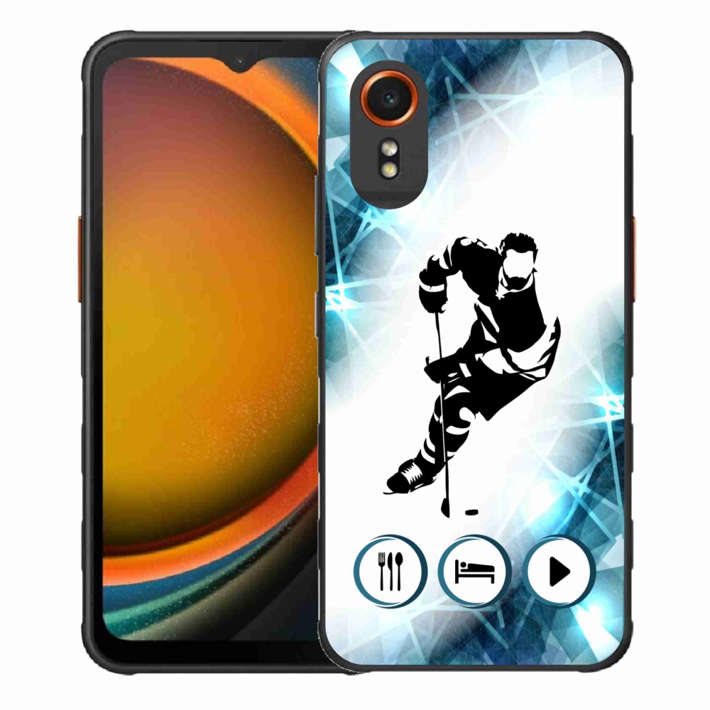 Gél borítás mmCase a Samsung Galaxy Xcover 7 készülékhez - jégkorong 1