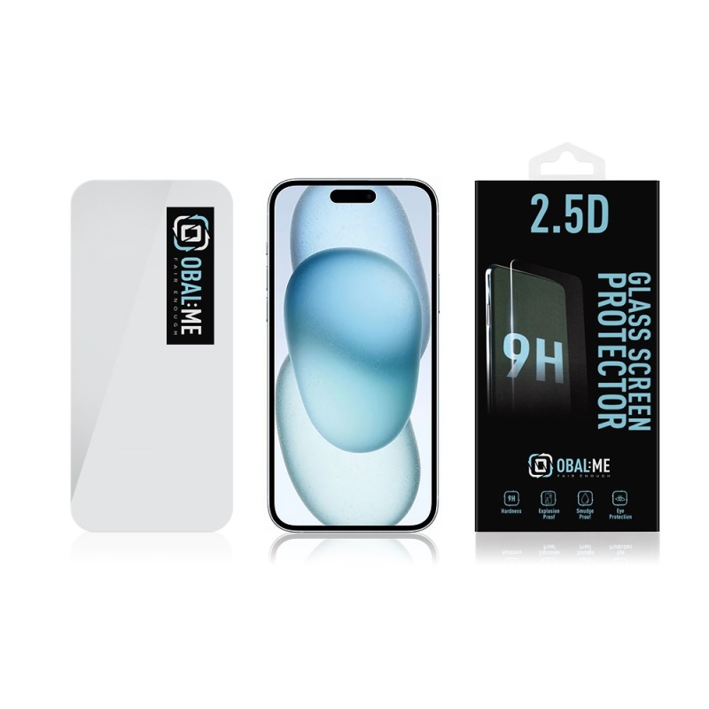 CSOMAG:ME 2.5D edzett üveg Apple iPhone 15 Plus átlátszóhoz