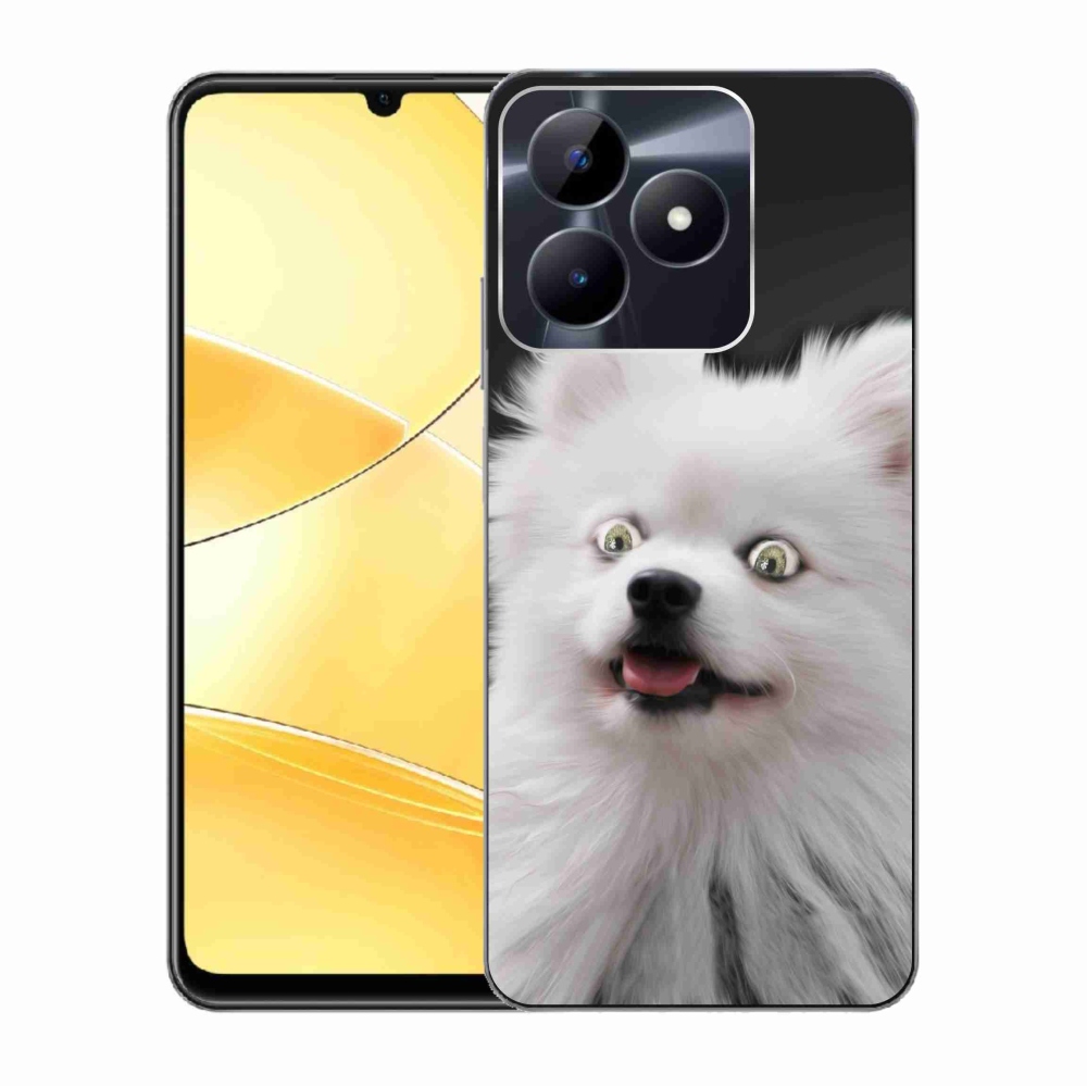 Zselés borítás mmCase a Realme C51/C53 készülékhez - fehér hegyű