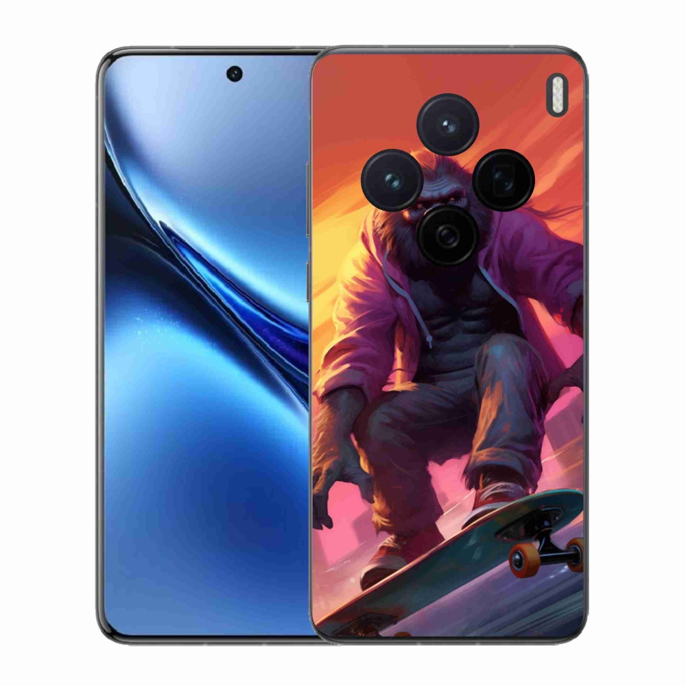 Zselés borítás mmCase a Vivo X200 5G-hez - gorilla gördeszkán