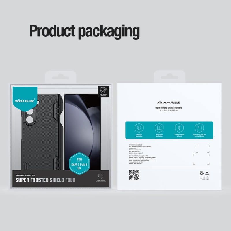 Nillkin Super Frosted FOLD Slot Back Cover for Samsung Galaxy Z Fold 6 fekete