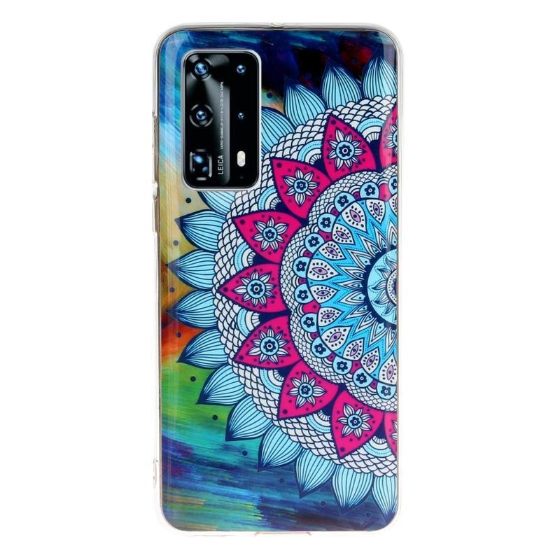 Éjjeli fényes gél tok mobil Huawei P40 Pro - mandala