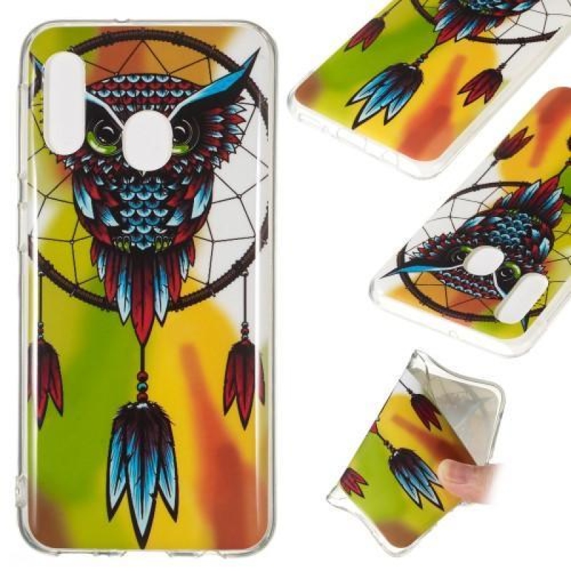Éjjeli fényes zselés tok mobil Samsung Galaxy A20e - álomfogó