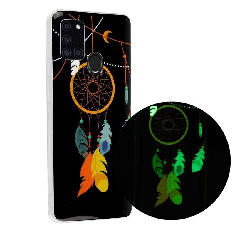 Éjjeli fényes zselés tok Samsung Galaxy A21s készülékhez - toll és álomfogó