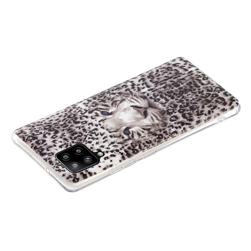 Éjjeli fényes zselés tok Samsung Galaxy A42 5G - leopárd