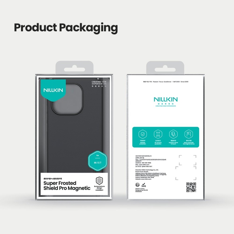 Nillkin Super Frosted PRO mágneses hátlap Xiaomi 15T Fekete