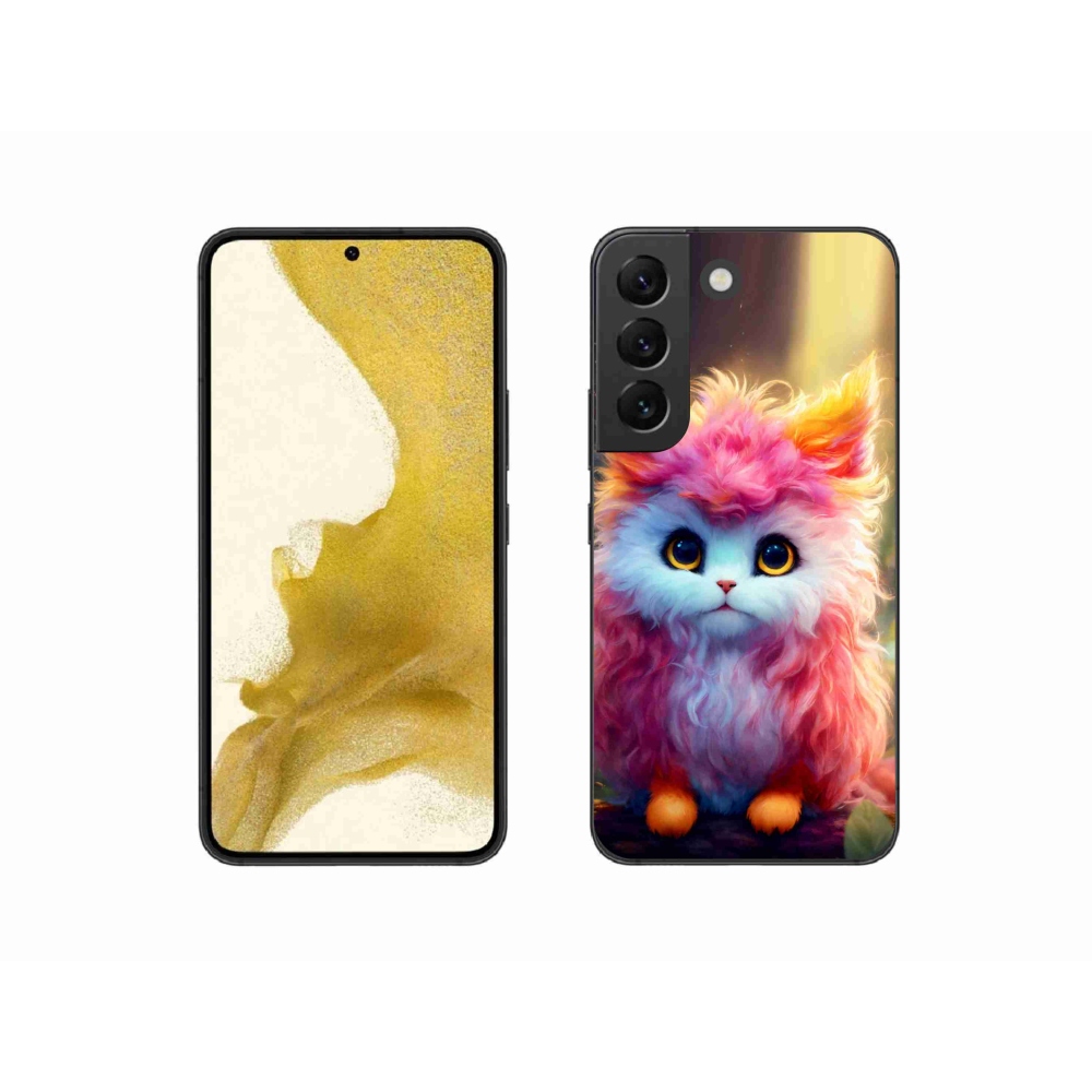 Gél borítás mmCase Samsung Galaxy S22 5G - aranyos cica 5