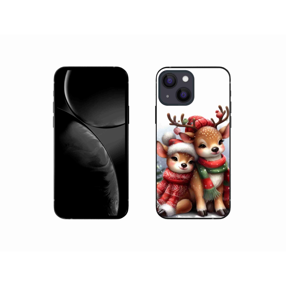 Gél borítás mmCase iPhone 13 mini 5.4 készülékhez - Karácsonyi rénszarvas