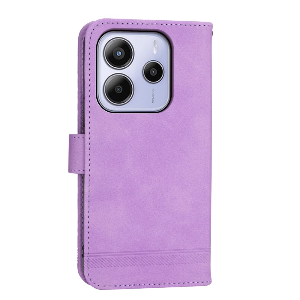 DIERFENG könyv tok a Xiaomi Redmi Note 14-hez - lila