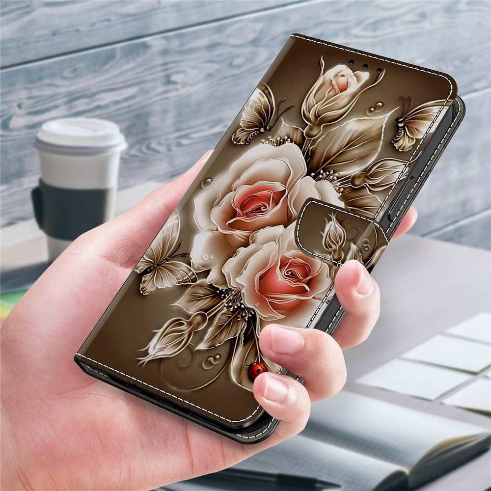 Firmly book tok Samsung Galaxy A17 5G/A26 5G - barna rózsa