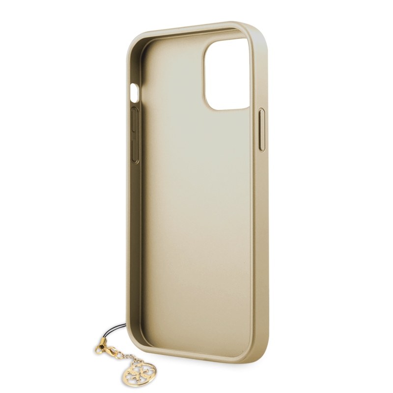Guess 4G Charms hátlap iPhone 12/12 Pro 6.1 szürke iPhone 12/12 Pro 6.1 szürke borítóhoz