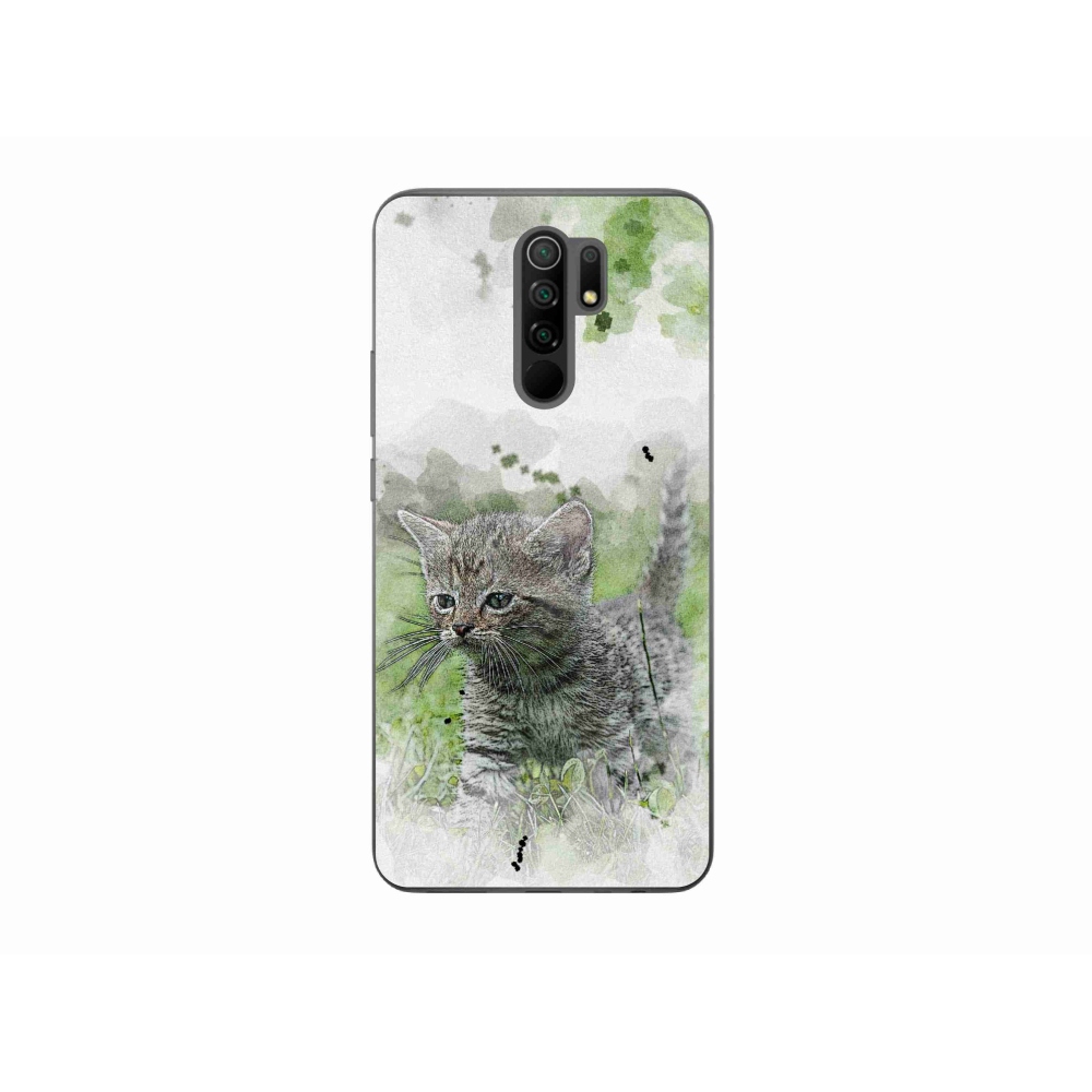 Gél borítás mmCase a Xiaomi Redmi 9-hez - aranyos cica 1