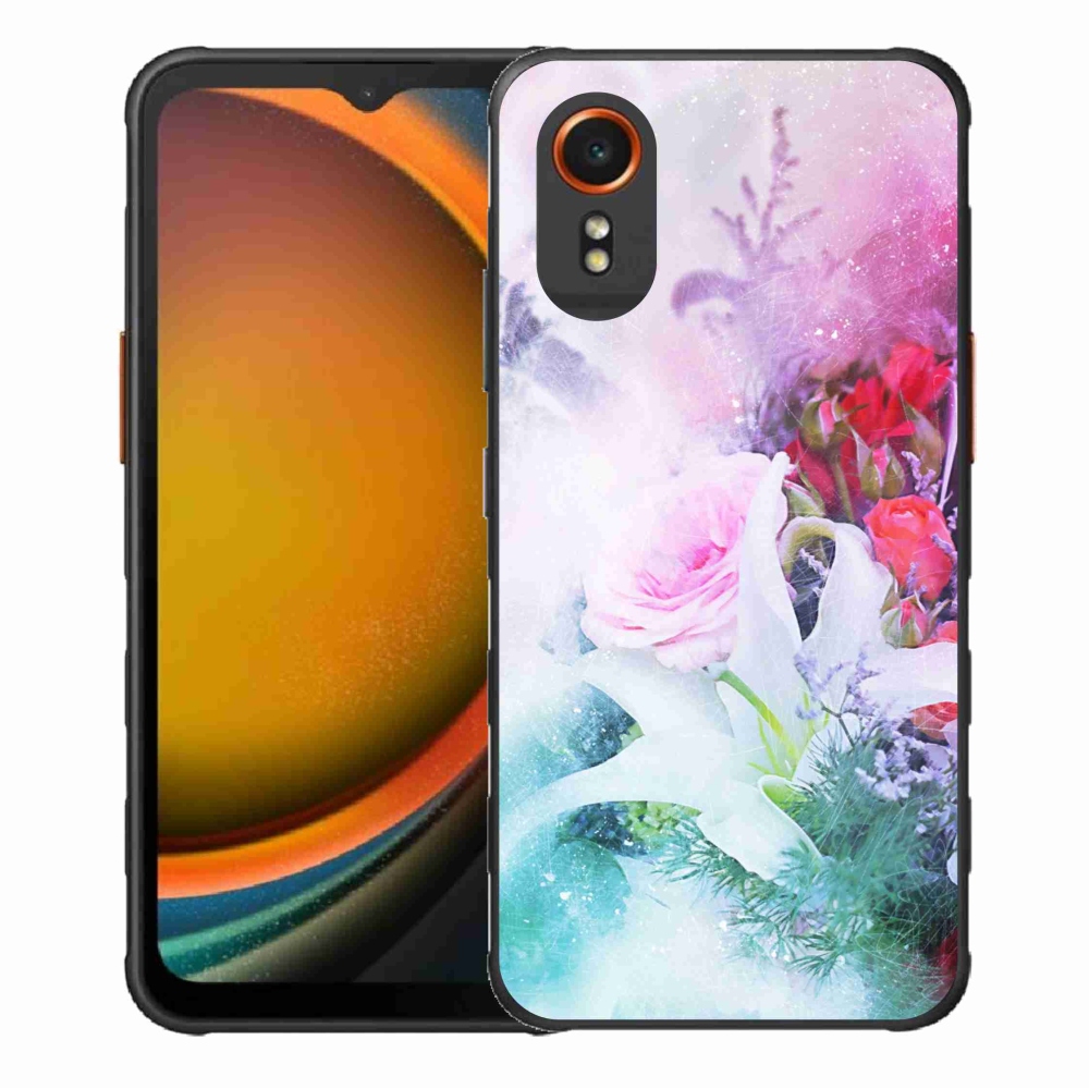 Gél borítás mmCase Samsung Galaxy Xcover 7 - virágok 4