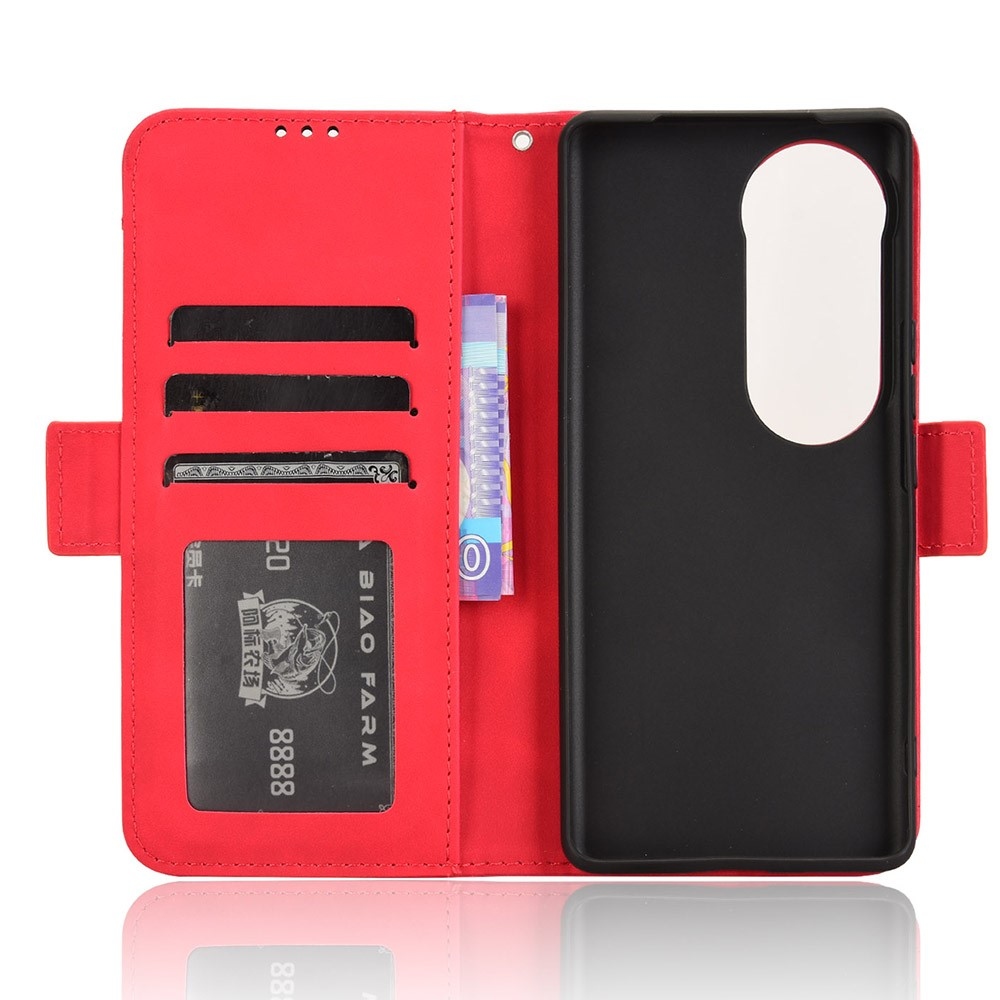 Több könyv tok a Vivo V40 5G-hez - piros