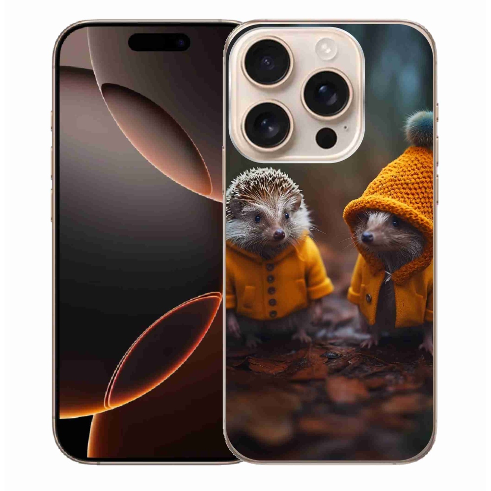 Zselés borítás mmCase iPhone 16 Pro Max készülékhez - sünök