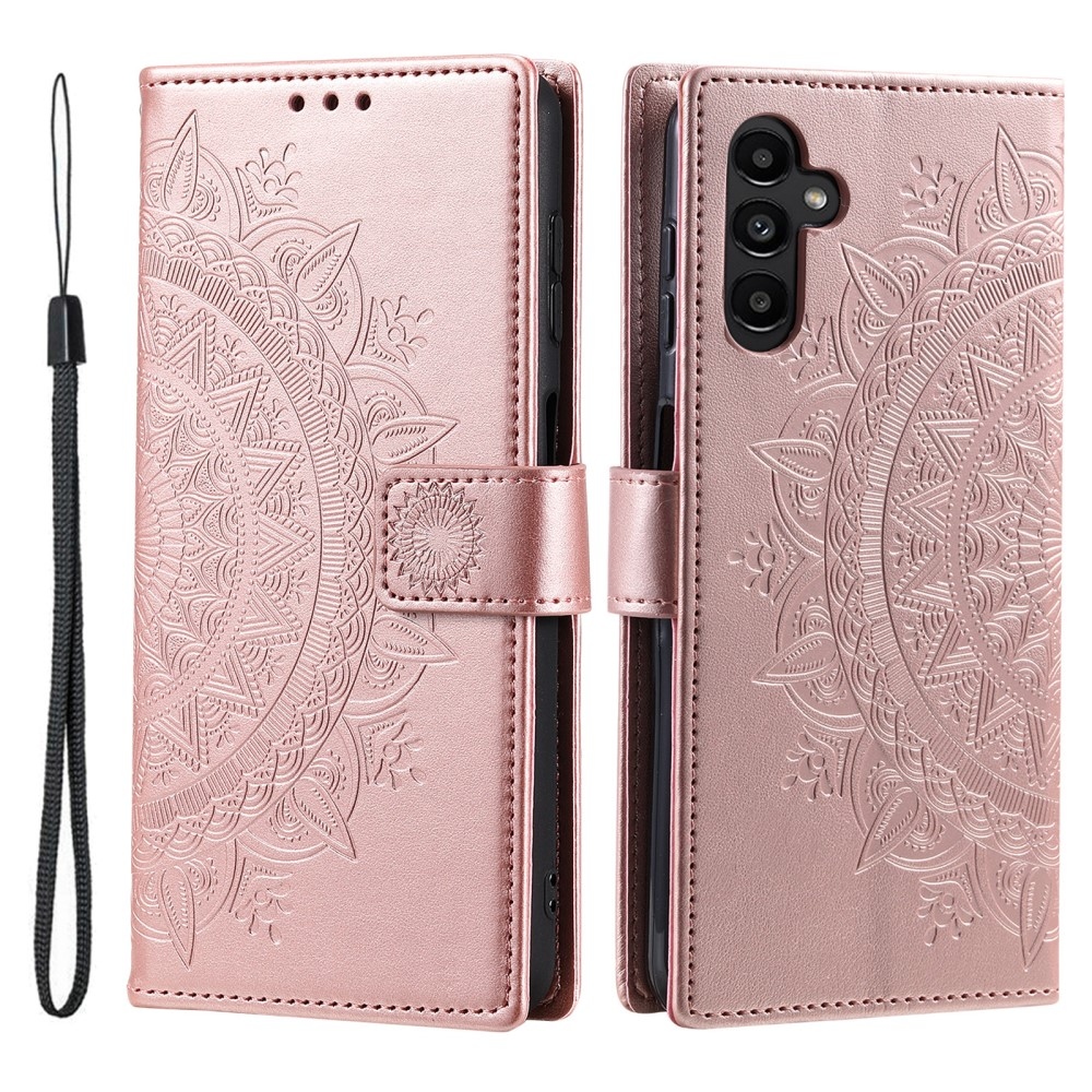 Mandala könyv tok Samsung Galaxy A26 5G - rózsa arany