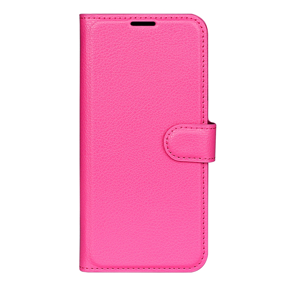 Litchi könyv tok a Xiaomi Poco F7 5G-hez - rózsaszínű