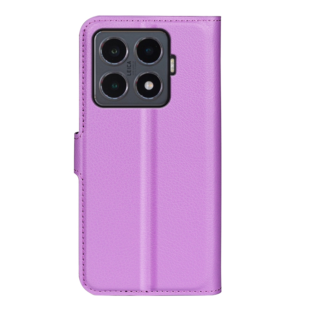 Litchi könyv tok a Xiaomi 15T Pro-hoz - lila