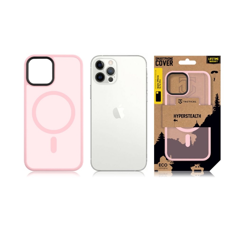 Taktikai MagForce Hyperstealth borító iPhone 12/12 Pro rózsaszín párduchoz