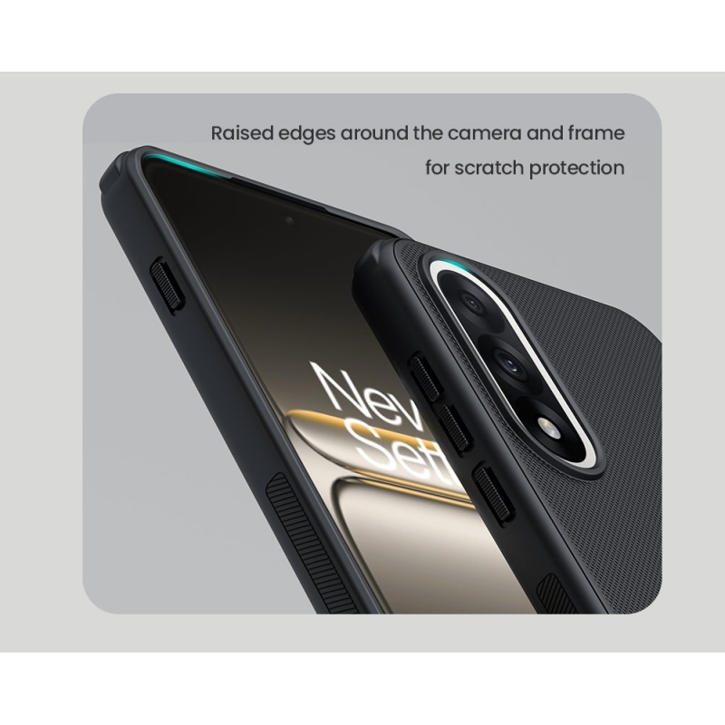 Nillkin Super Frosted PRO hátlap a OnePlus Nord 5 5G számára Fekete
