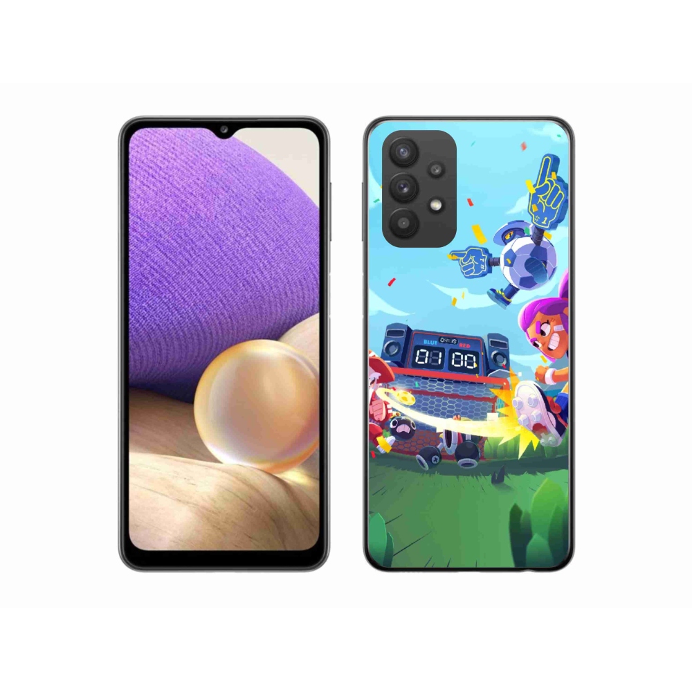 Gél borítás mmCase Samsung Galaxy A32 5G - verekedős csillagok 1