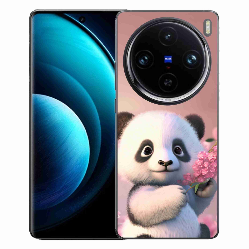 Zselés borítás mmCase a Vivo X100 Pro 5G készülékhez - aranyos panda