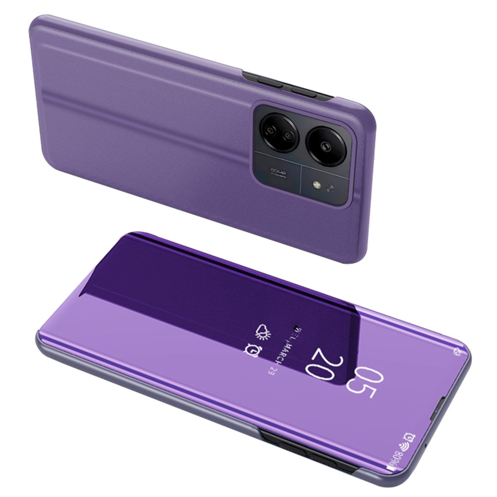 Átlátszó borítás matt előlappal Xiaomi Poco C65/Redmi 13C készülékhez - sötét lila