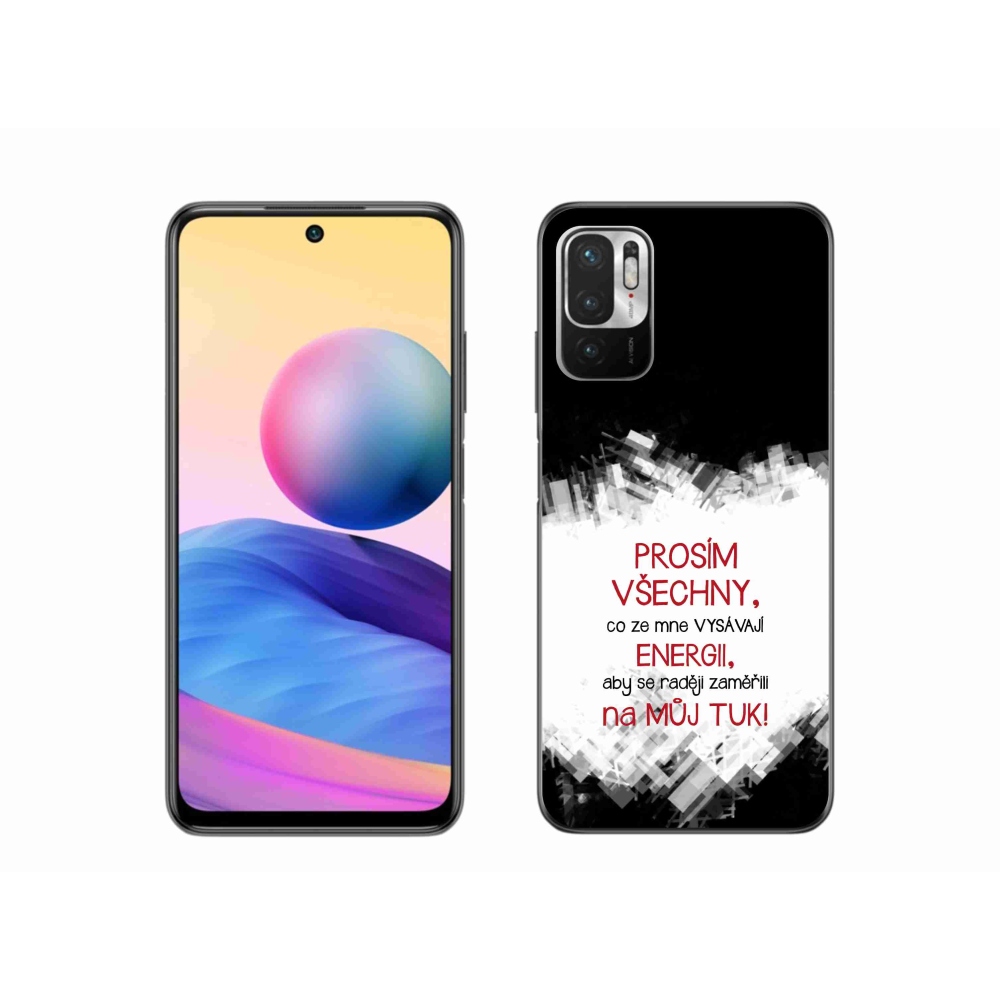 Gél borító mmCase a Xiaomi Poco M3 Pro/5G-hez - vicces szöveg 1 piros
